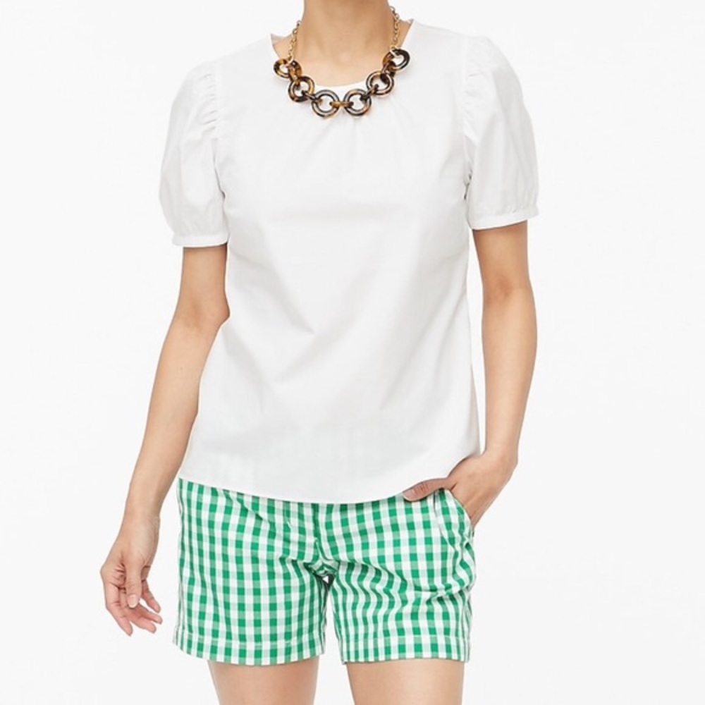 NWT J Crew Puff Sleeve Shirt Size Small